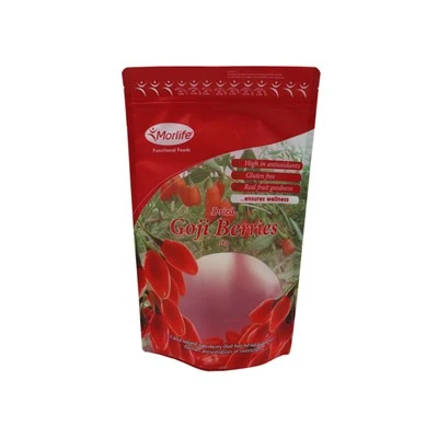 OEM Print matinis langas 1kg džiovintų Goji uogų stovimas užtrauktuku maišelis